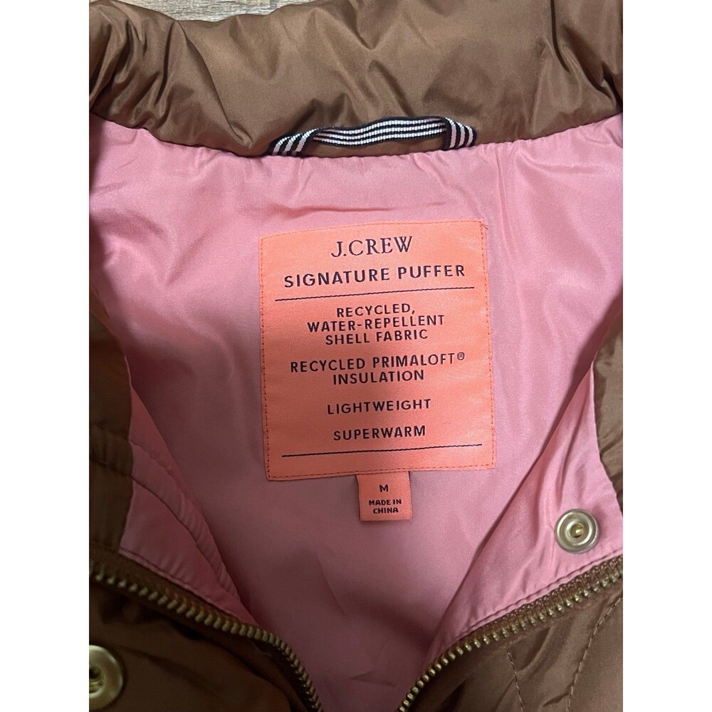 J. Crew Women's New Quilted Excursion Vest in Dark Nutmeg - Picture 5 of 7